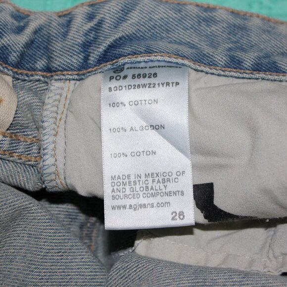 AG-ED Denim Womens Clove High Rise Shorts Baggy Vintage Inspired Size 26  NWT - Picture 6 of 10
